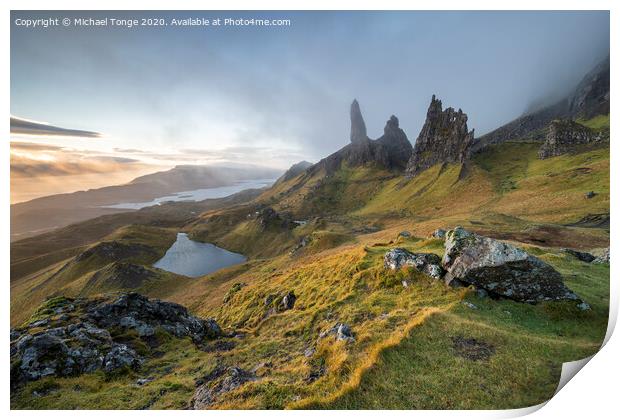 The Storr Print by Michael Tonge