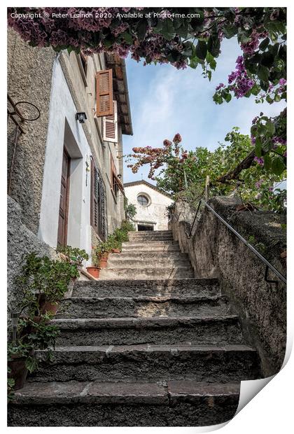 Limone Steps Print by Peter Lennon