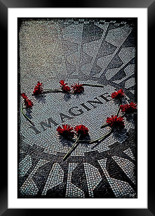 Imagine, The Memorial Framed Mounted Print by Chris Lord