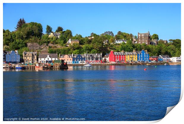 Tobermory on the Isle of Mull Print by David Morton