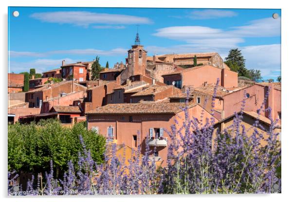 Roussillon Provence France Acrylic by Chris Warren