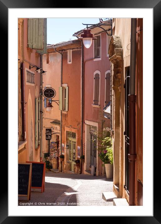 Roussillon Provence France Framed Mounted Print by Chris Warren
