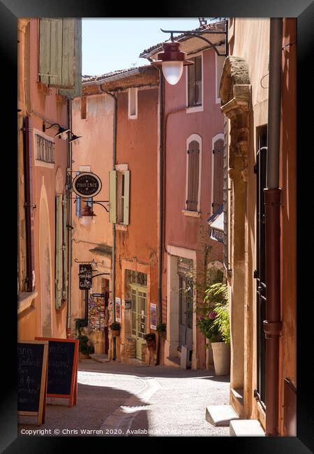 Roussillon Provence France Framed Print by Chris Warren