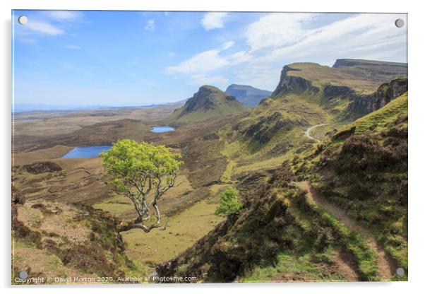 View South from The Quiraing on Skye Acrylic by David Morton