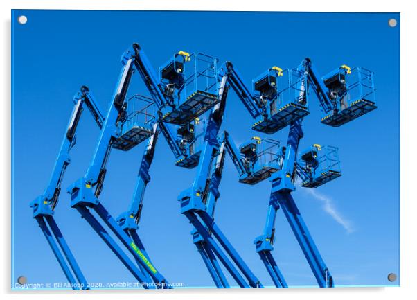 Synchronised aerials. Acrylic by Bill Allsopp