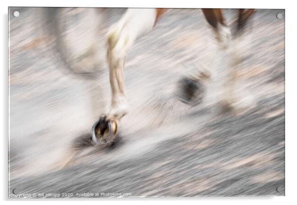 On the hoof. Acrylic by Bill Allsopp