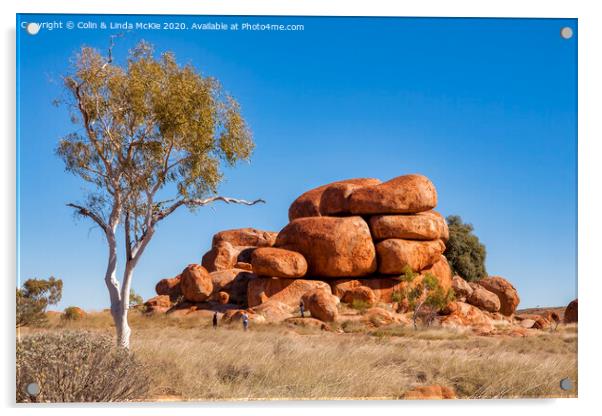 Devils Marbles, Northern Territory, Australia Acrylic by Colin & Linda McKie