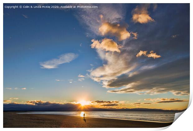 Sunset at Tahuna Beach Print by Colin & Linda McKie
