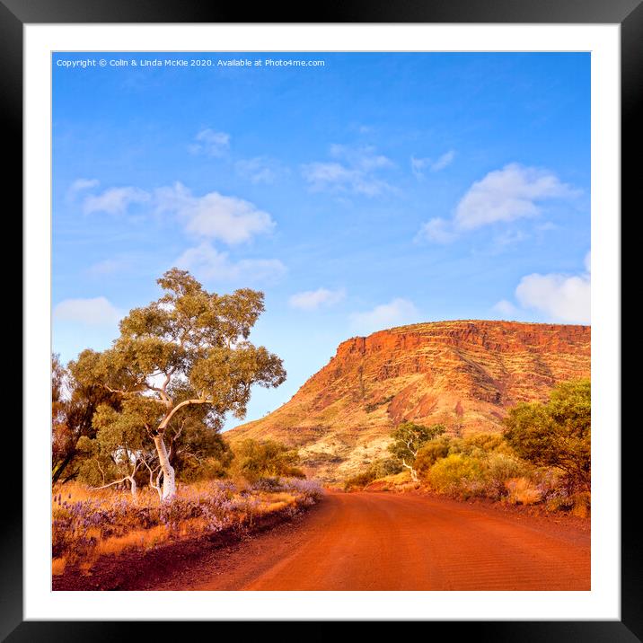 Mount Nameless, Western Australia Framed Mounted Print by Colin & Linda McKie