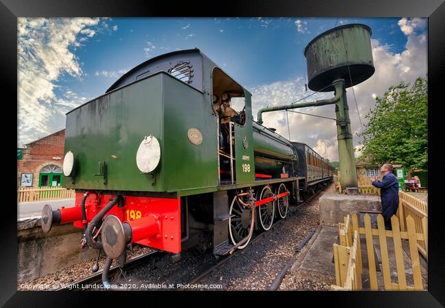 Hunslet ‘Austerity’ WD198 ‘Royal Engineer’ Framed Print by Wight Landscapes