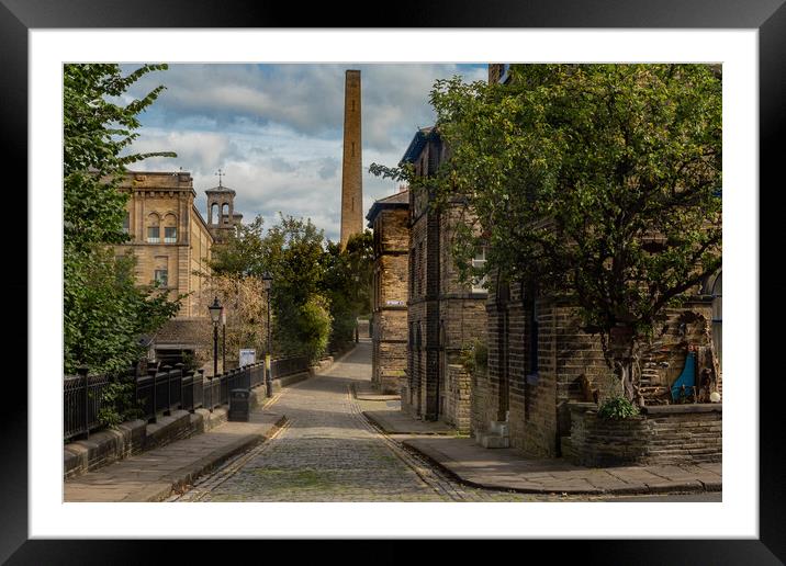 Saltaire, Yorkshire. Framed Mounted Print by Ros Crosland
