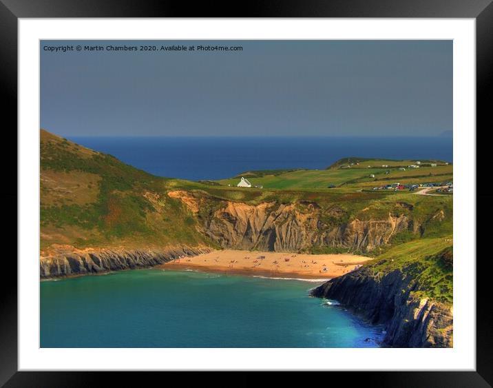 Mwnt Beach Ceredigion  Framed Mounted Print by Martin Chambers