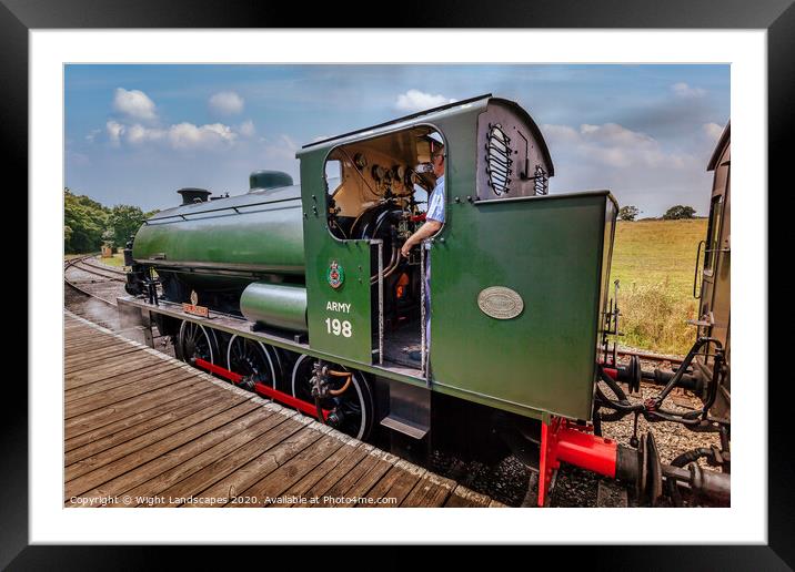 Hunslet ‘Austerity’ WD198 ‘Royal Engineer’ Framed Mounted Print by Wight Landscapes