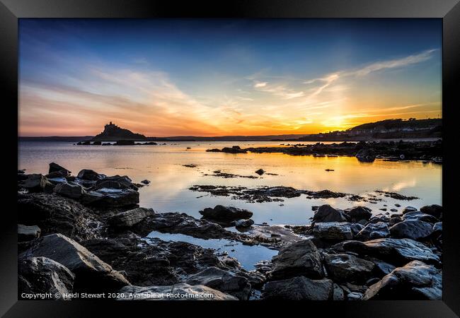 St Michael's Mount Marazion Cornwall Framed Print by Heidi Stewart