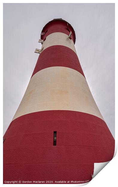 Smeatons Tower, Plymouth Hoe Print by Gordon Maclaren