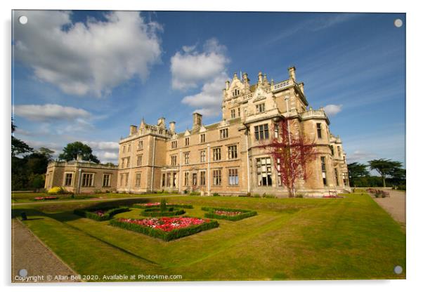 Thoresby Hall Acrylic by Allan Bell