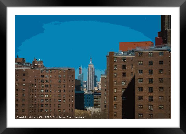 Empire State Building  Framed Mounted Print by Jonny Gios