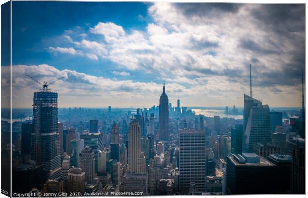 New York Skyline  Canvas Print by Jonny Gios
