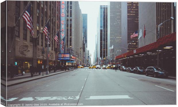 Radio City New York  Canvas Print by Jonny Gios