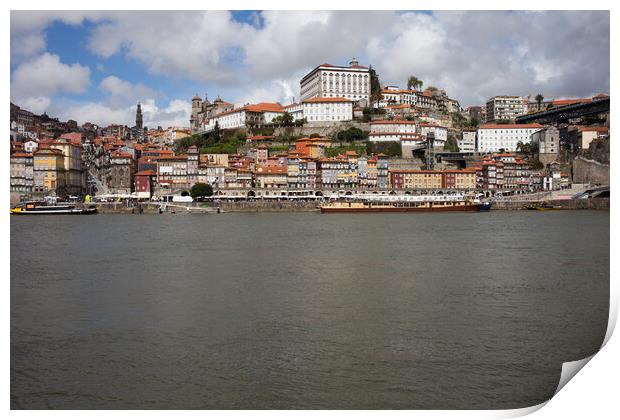 Historic Centre of Oporto in Portugal Print by Artur Bogacki