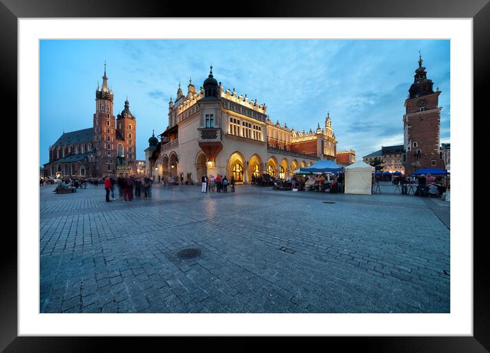 Old Town Square In City Of Krakow Framed Mounted Print by Artur Bogacki