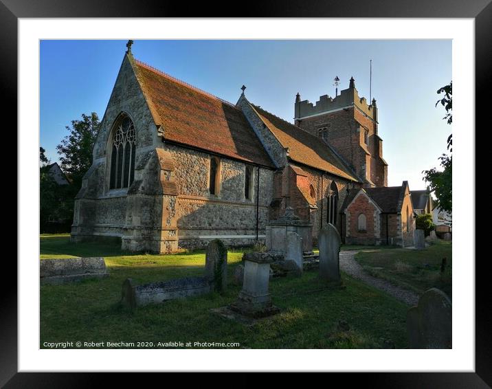 ST MARYS CHURCH TOLLESBURY ESSEX  Framed Mounted Print by Robert Beecham