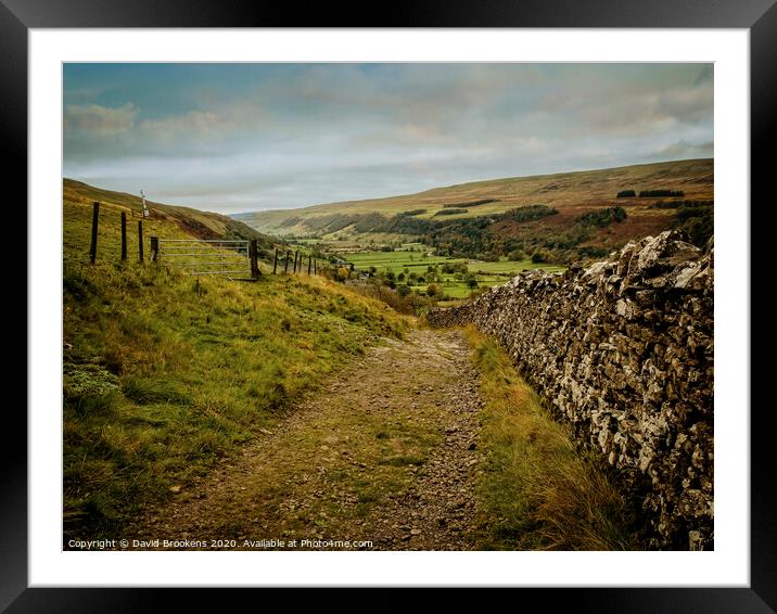 Buckden in Wharfedale Framed Mounted Print by David Brookens