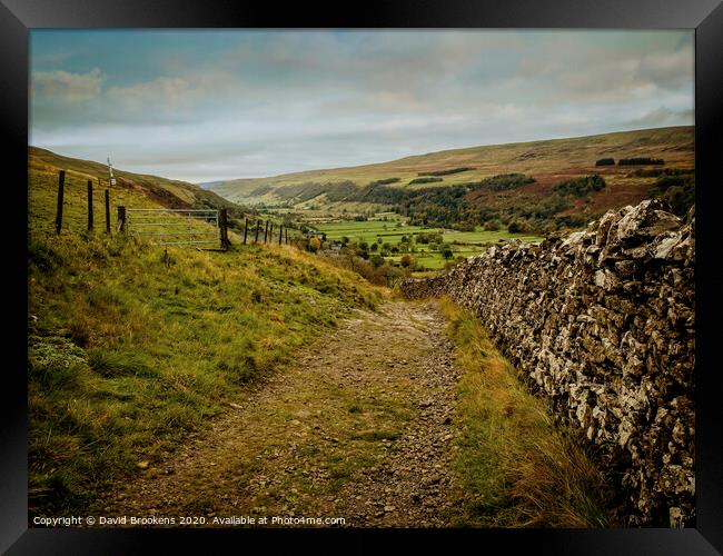 Buckden in Wharfedale Framed Print by David Brookens