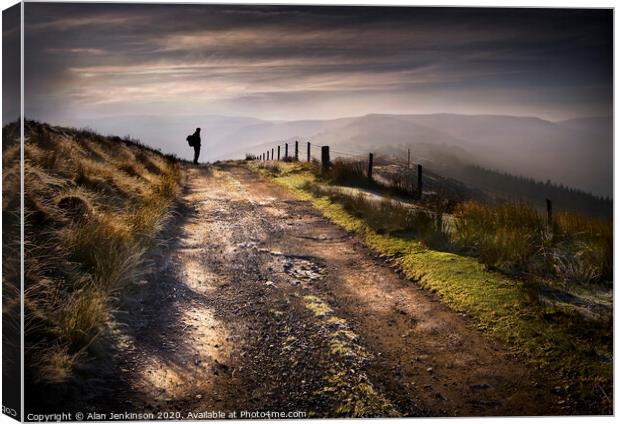 A Winters Trail Canvas Print by Alan Jenkinson