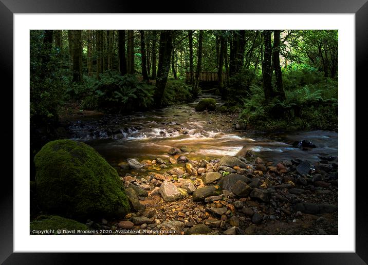 The Ford at Dyemill Framed Mounted Print by David Brookens