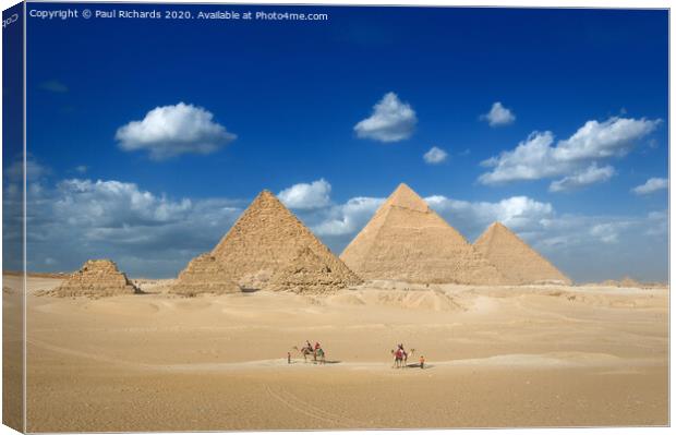 The Pyramids Canvas Print by Paul Richards
