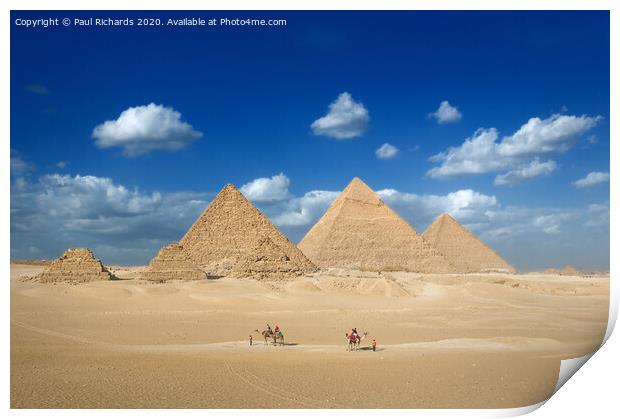 The Pyramids Print by Paul Richards