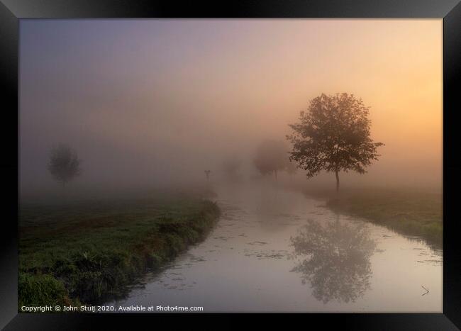 Misty morning near Giessenburg Framed Print by John Stuij