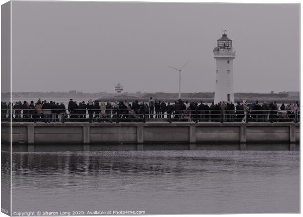 Waiting For the Giants in New Brighton Canvas Print by Photography by Sharon Long 