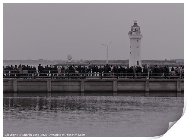 Waiting For the Giants in New Brighton Print by Photography by Sharon Long 
