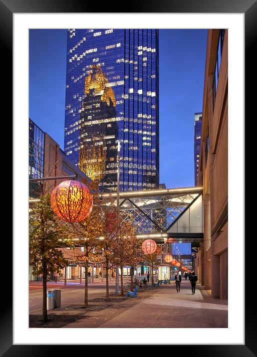 Nicollet Mall Late In The Day Framed Mounted Print by Jim Hughes