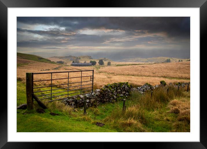 The rugged headland of Penwyllt Framed Mounted Print by Leighton Collins