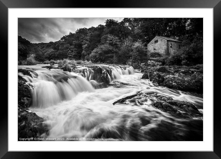 Cenarth Falls and Old Mill, West Wales Framed Mounted Print by Heidi Stewart