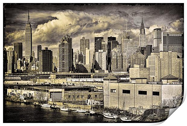 Manhattan From Queens Print by Chris Lord
