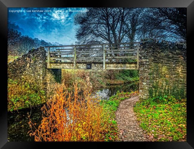 Bridge 91 on the Monmoushire and Brecon Canal Framed Print by Lee Kershaw