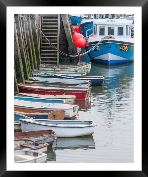 West Bay Harbour Framed Mounted Print by Graham Custance