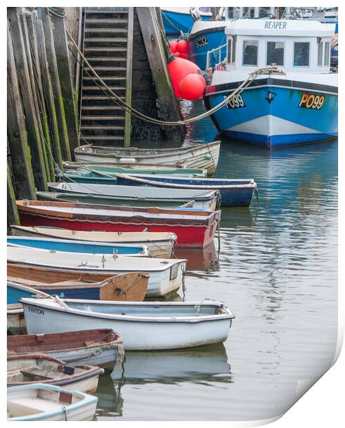 West Bay Harbour Print by Graham Custance