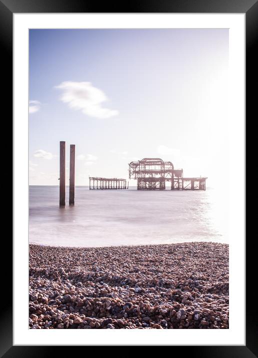 West Pier, Brighton Framed Mounted Print by Graham Custance