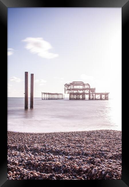 West Pier, Brighton Framed Print by Graham Custance
