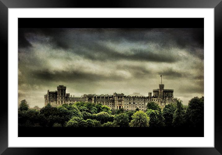 storm over the castle Framed Mounted Print by Heather Newton