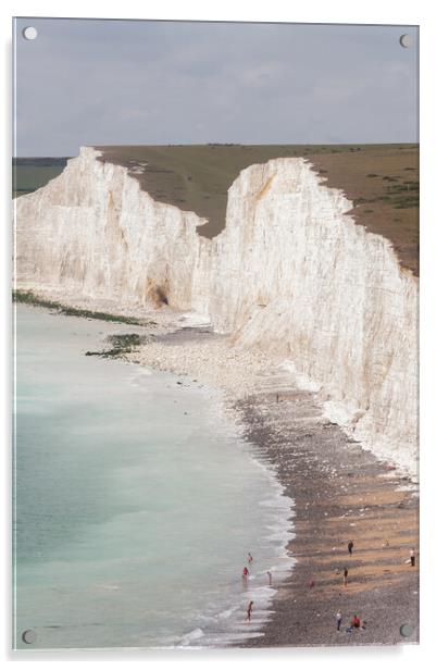 Seven Sisters Cliffs Acrylic by Graham Custance