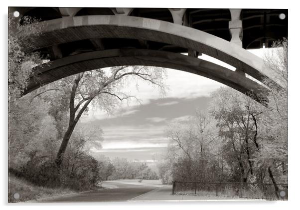Ford Parkway Bridge  Acrylic by Jim Hughes