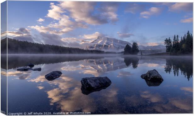 Mount Rundle Canvas Print by Jeff Whyte