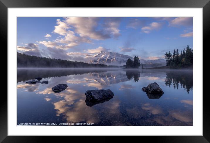 Mount Rundle Framed Mounted Print by Jeff Whyte