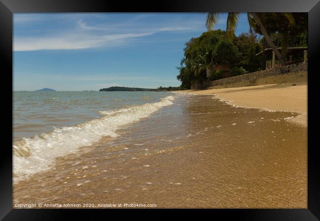 Outdoor oceanbeach Framed Print by Annette Johnson